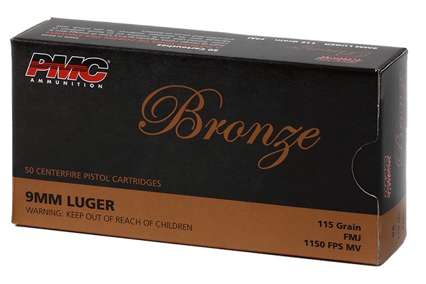 PMC 9MM Luger 115 Grain Bronze 50 Round Box on www.Gun.Rodeo